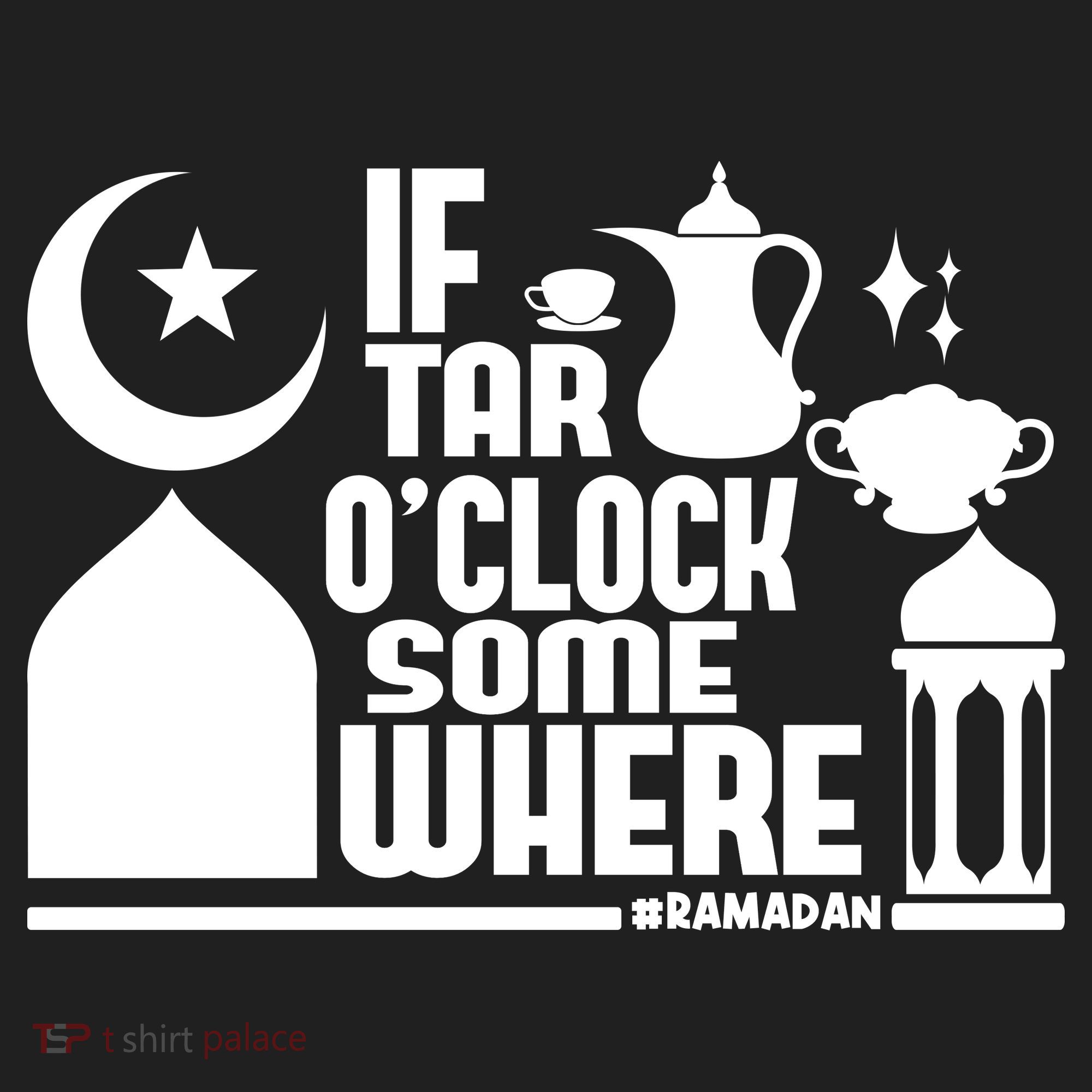 If Tar O Clock Somewhere Ramadan Golf Towel