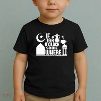 If Tar O Clock Somewhere Ramadan Toddler T-Shirt thumb 2