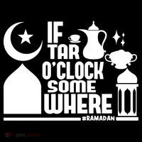 If Tar O Clock Somewhere Ramadan Women's Long Sleeve Shirt thumb 2