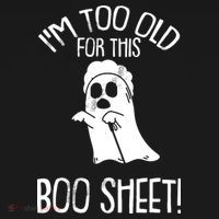 Im Too Old For This Boo Sheet Funny Halloween Coaster thumb 2
