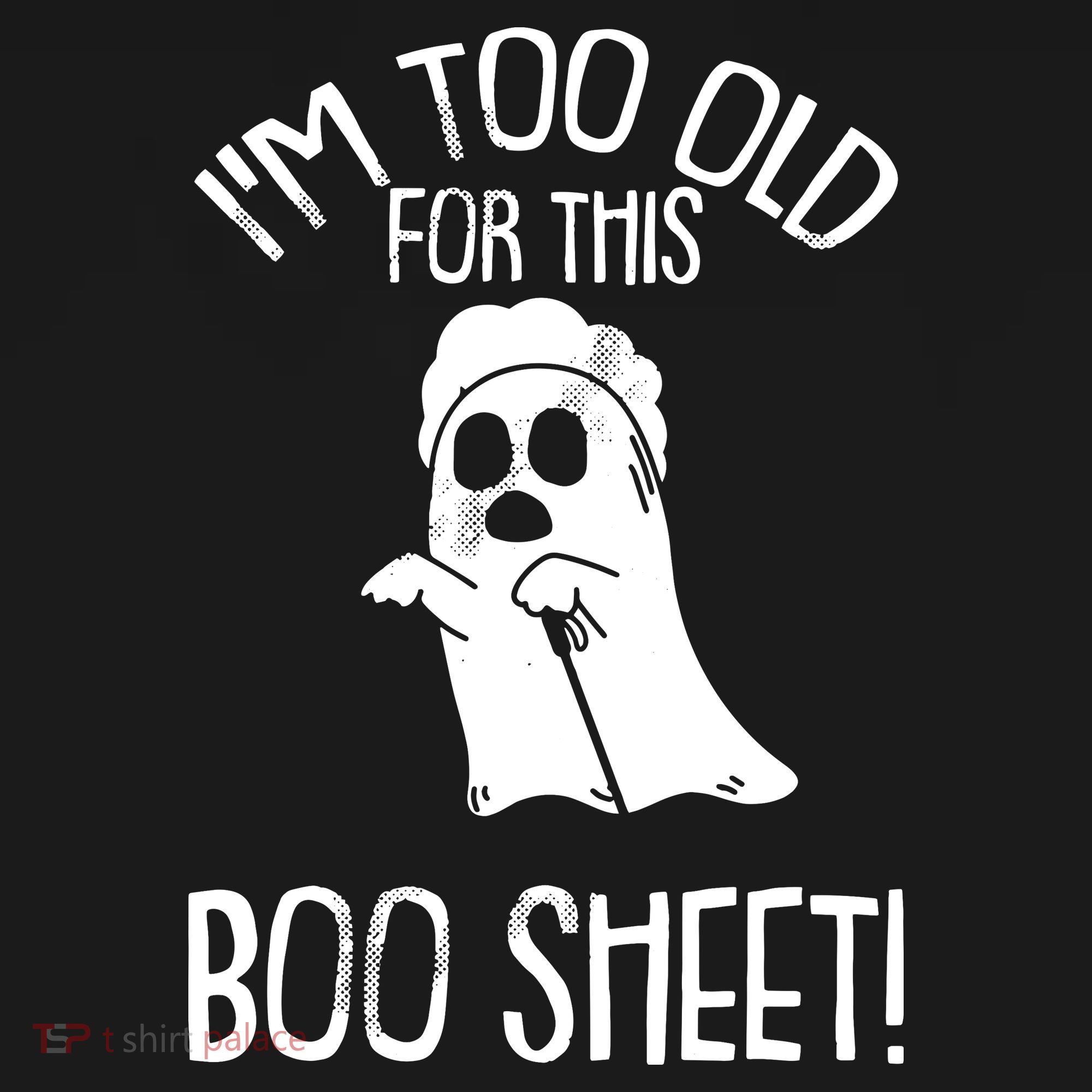 Im Too Old For This Boo Sheet Funny Halloween Coaster