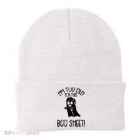 Im Too Old For This Boo Sheet Funny Halloween Beanie thumb 0