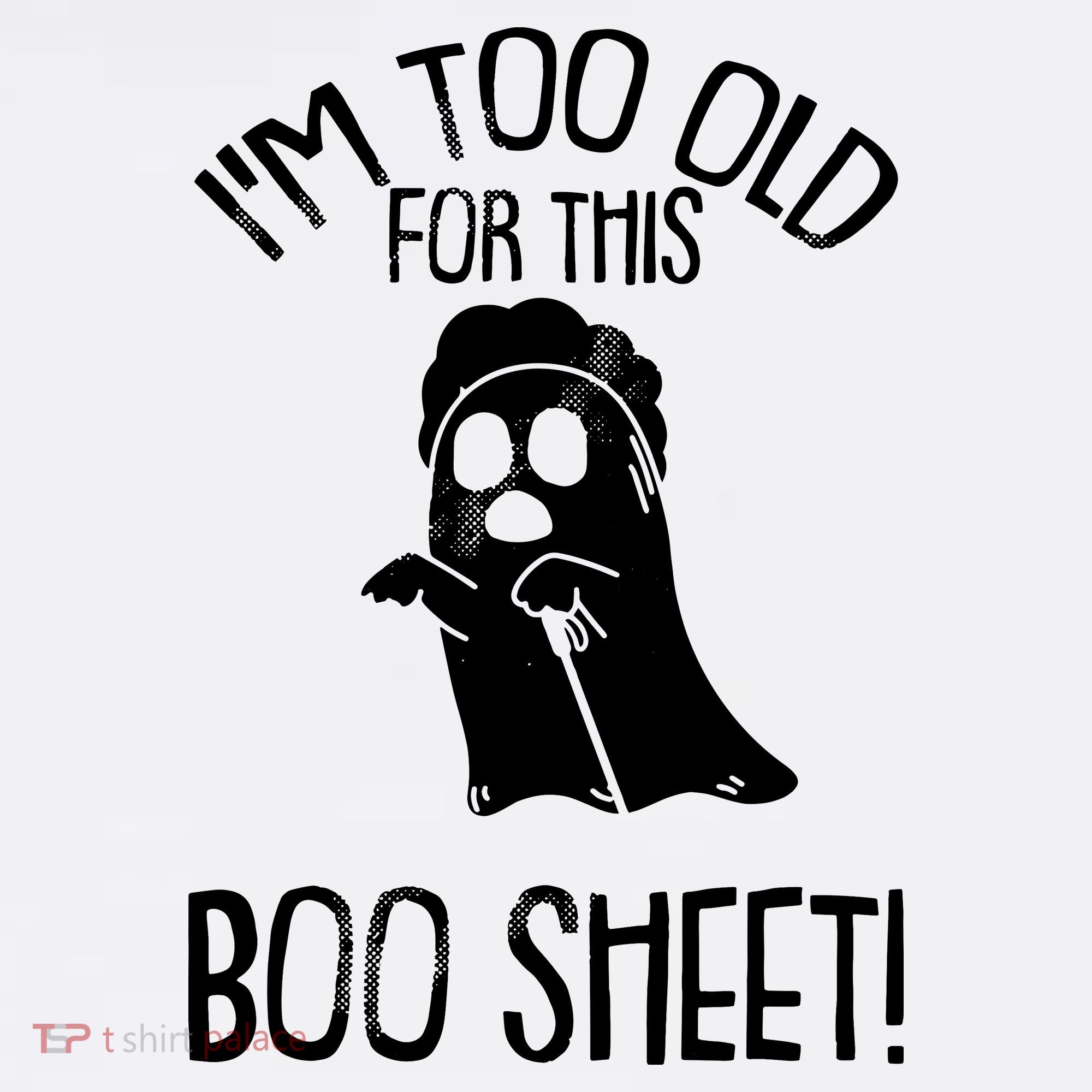 Im Too Old For This Boo Sheet Funny Halloween Mousepad