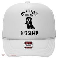 Im Too Old For This Boo Sheet Funny Halloween Hat thumb 0