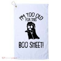 Im Too Old For This Boo Sheet Funny Halloween Golf Towel thumb 0