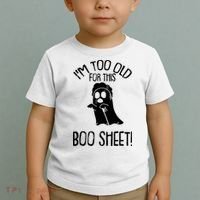 Im Too Old For This Boo Sheet Funny Halloween Toddler T-Shirt thumb 2