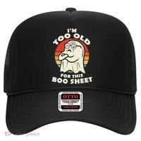 Im Too Old For This Boo Sheet Lazy Halloween Costume Ghost Hat thumb 0