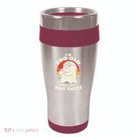 Im Too Old For This Boo Sheet Lazy Halloween Costume Ghost 16oz Travel Tumbler thumb 0