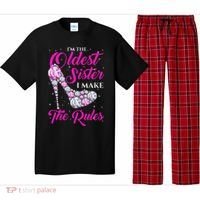 I'm The Oldest Sister I Make The Rules Oldest Sister Pajama Set thumb 0