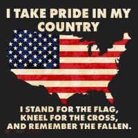 I Take Pride In My Country Distressed USA American Flag Map Hat thumb 2