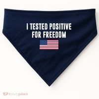 I Test Positive For Freedom USA USA-Made Doggie Bandana thumb 0