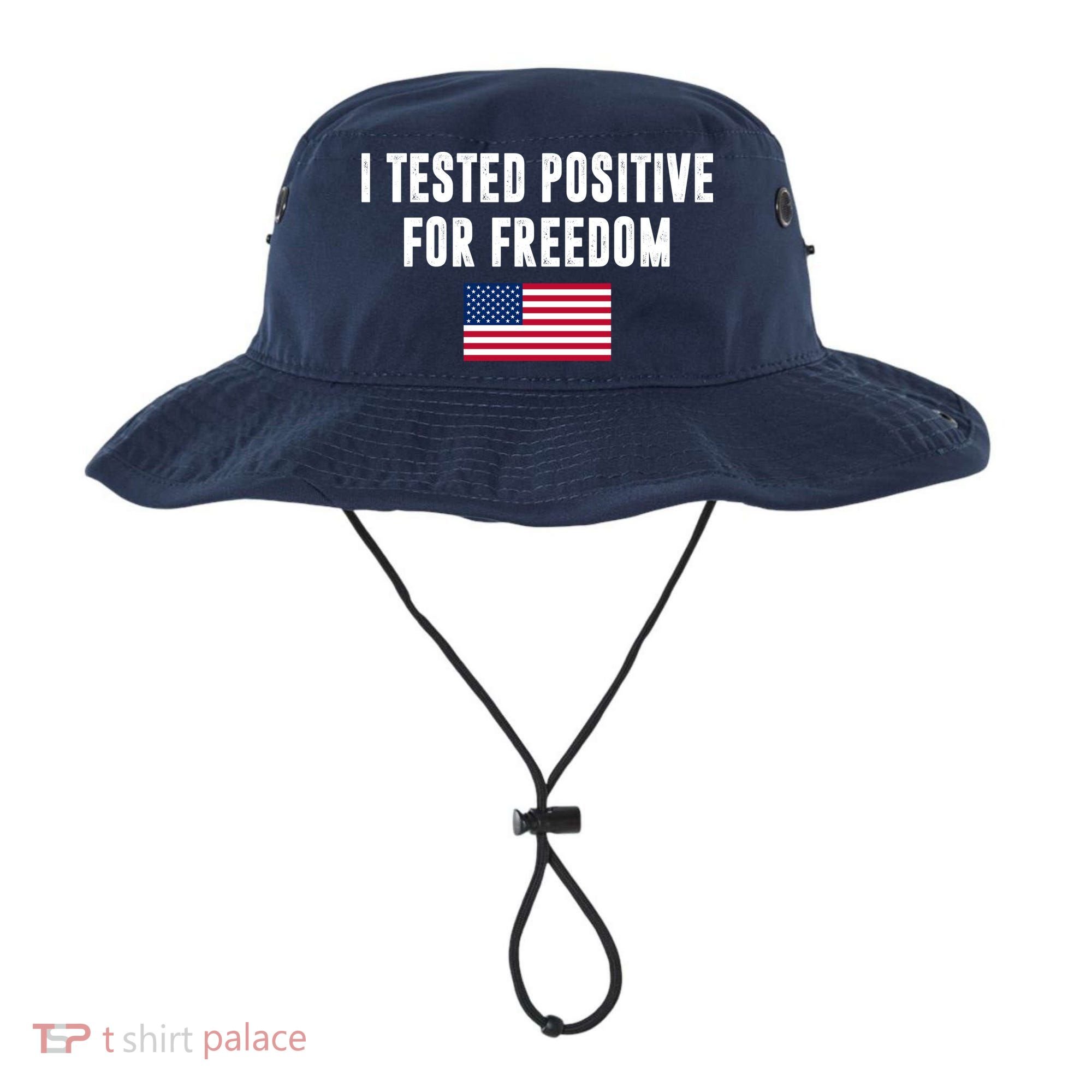 I Test Positive For Freedom USA Bucket Hat