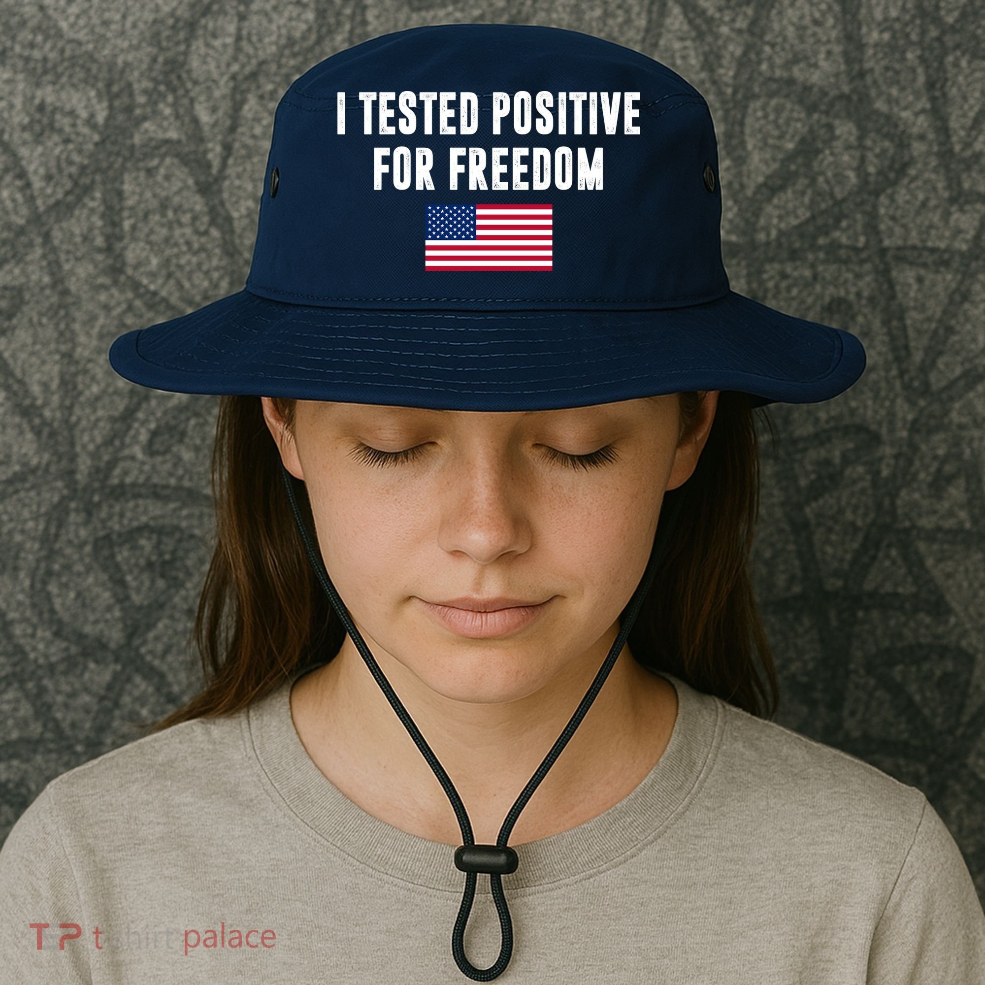 I Test Positive For Freedom USA Bucket Hat
