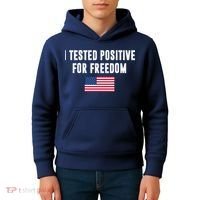I Test Positive For Freedom USA Kids Hoodie thumb 4