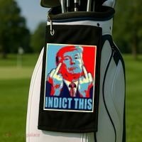 Indict This Pro Donald Trump Funny Golf Towel thumb 2