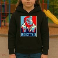 Indict This Pro Donald Trump Funny Kids Hoodie thumb 3