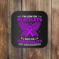 Immune Thrombocytopenic Purpura Itp Awareness Coaster thumb 0