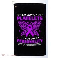 Immune Thrombocytopenic Purpura Itp Awareness Golf Towel thumb 0