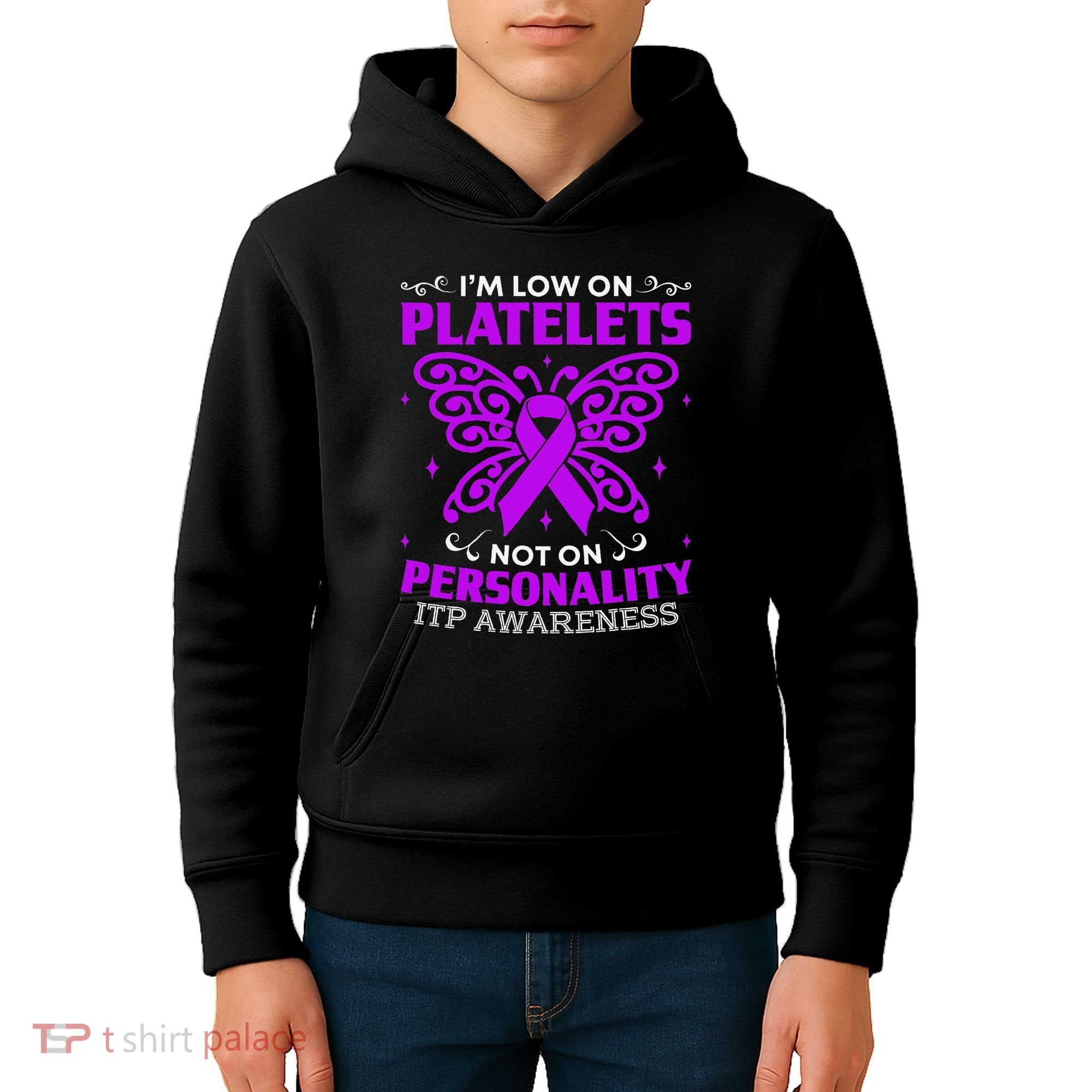 Immune Thrombocytopenic Purpura Itp Awareness Kids Hoodie