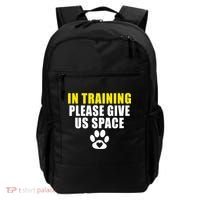 In Training Please Give Us Space Dog Training Dog Trainers Funny Gift Backpack thumb 0