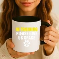 In Training Please Give Us Space Dog Training Dog Trainers Funny Gift Coffee Mug thumb 3