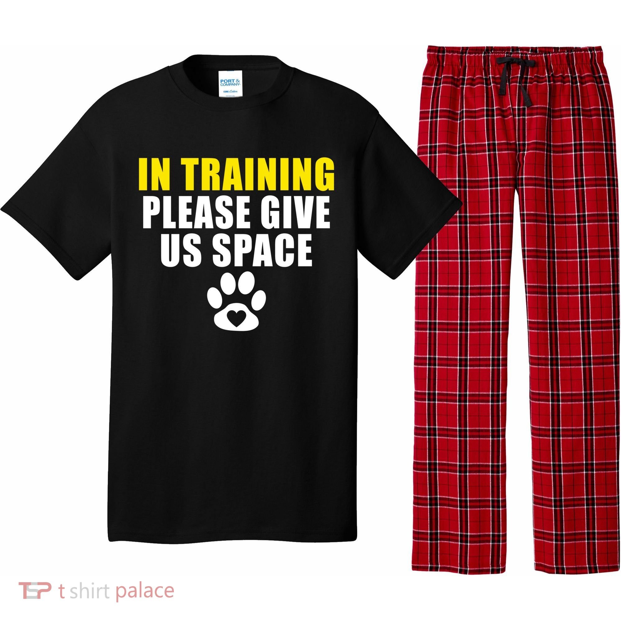 In Training Please Give Us Space Dog Training Dog Trainers Funny Gift Pajama Set