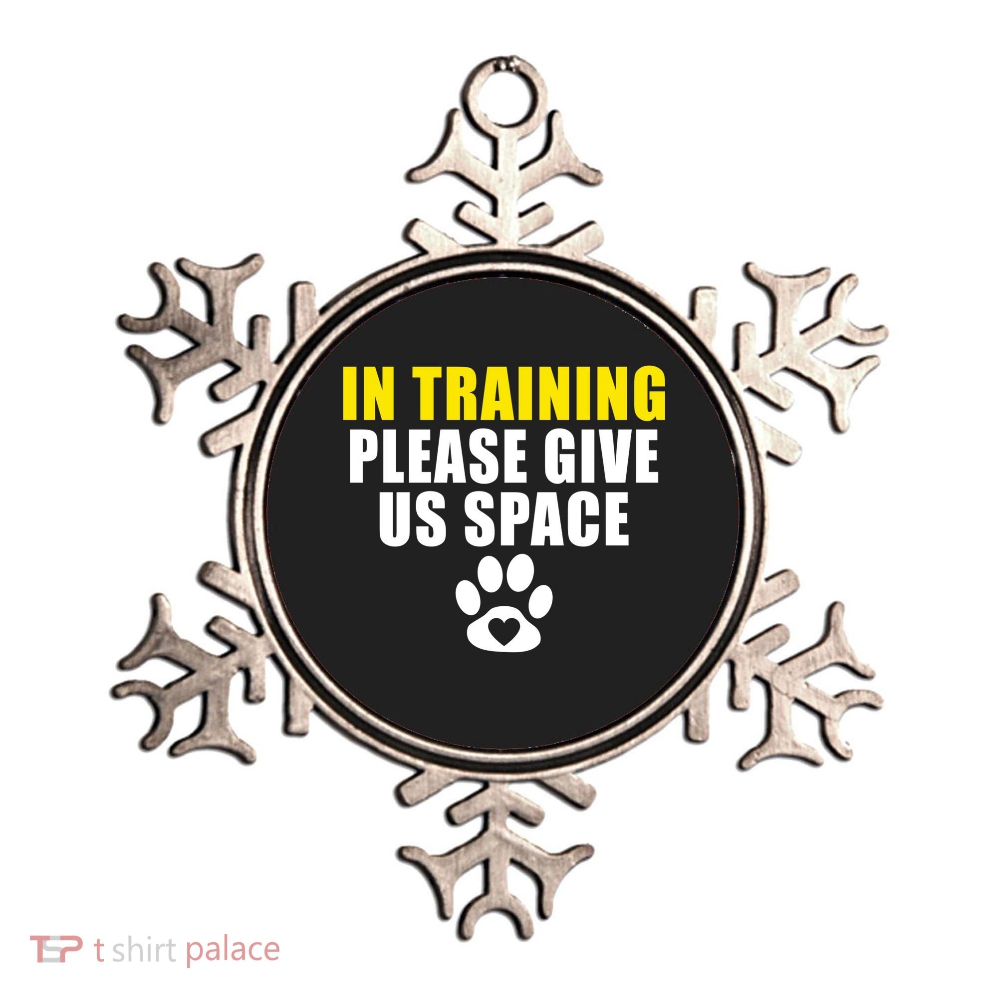 In Training Please Give Us Space Dog Training Dog Trainers Funny Gift Ornament