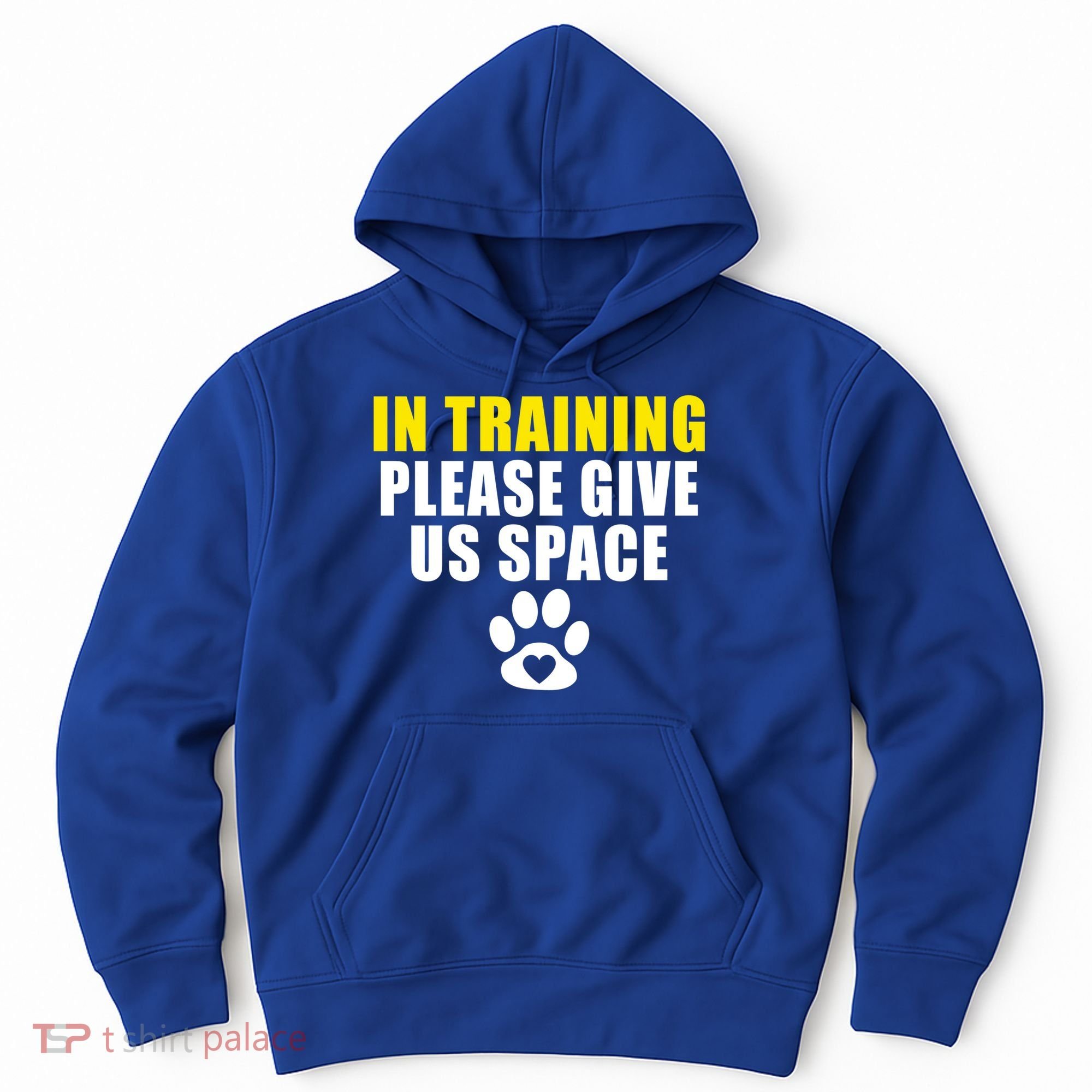 In Training Please Give Us Space Dog Training Dog Trainers Funny Gift Hoodie