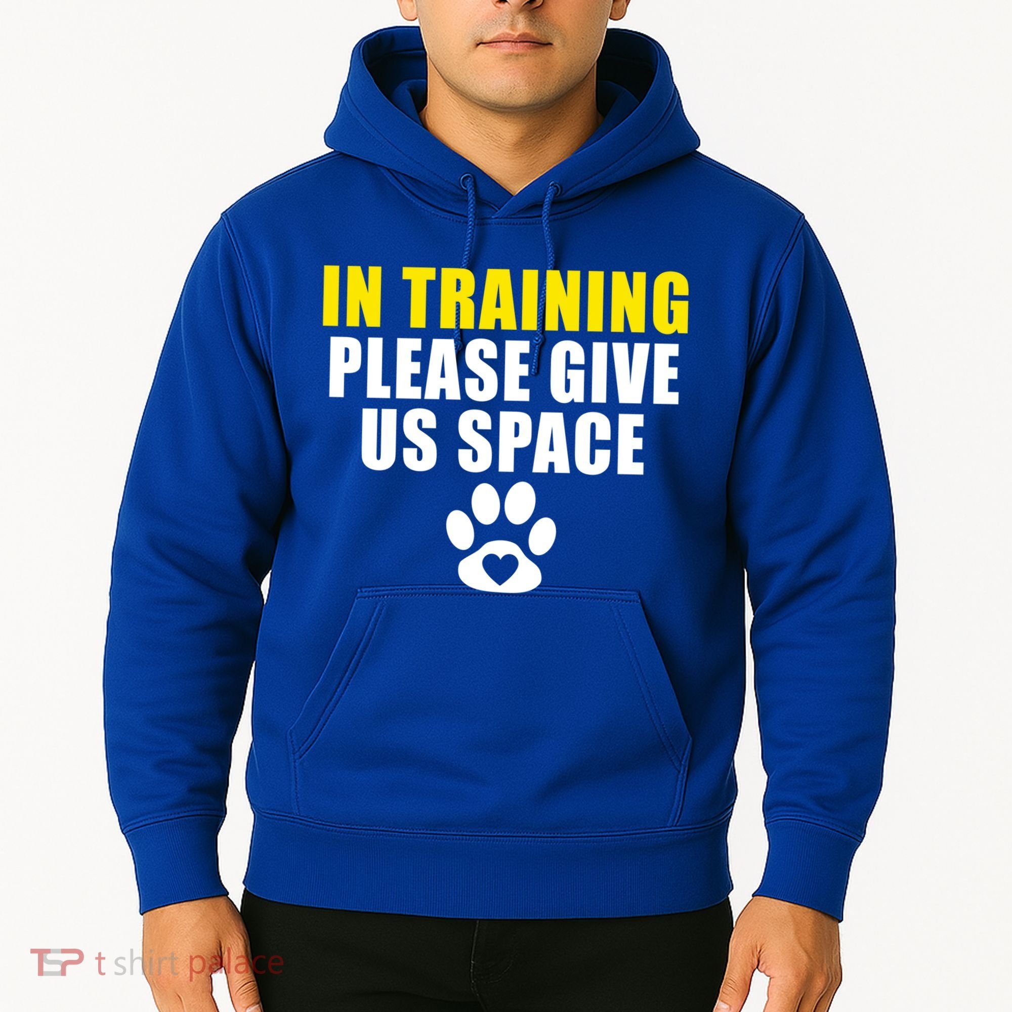 In Training Please Give Us Space Dog Training Dog Trainers Funny Gift Hoodie