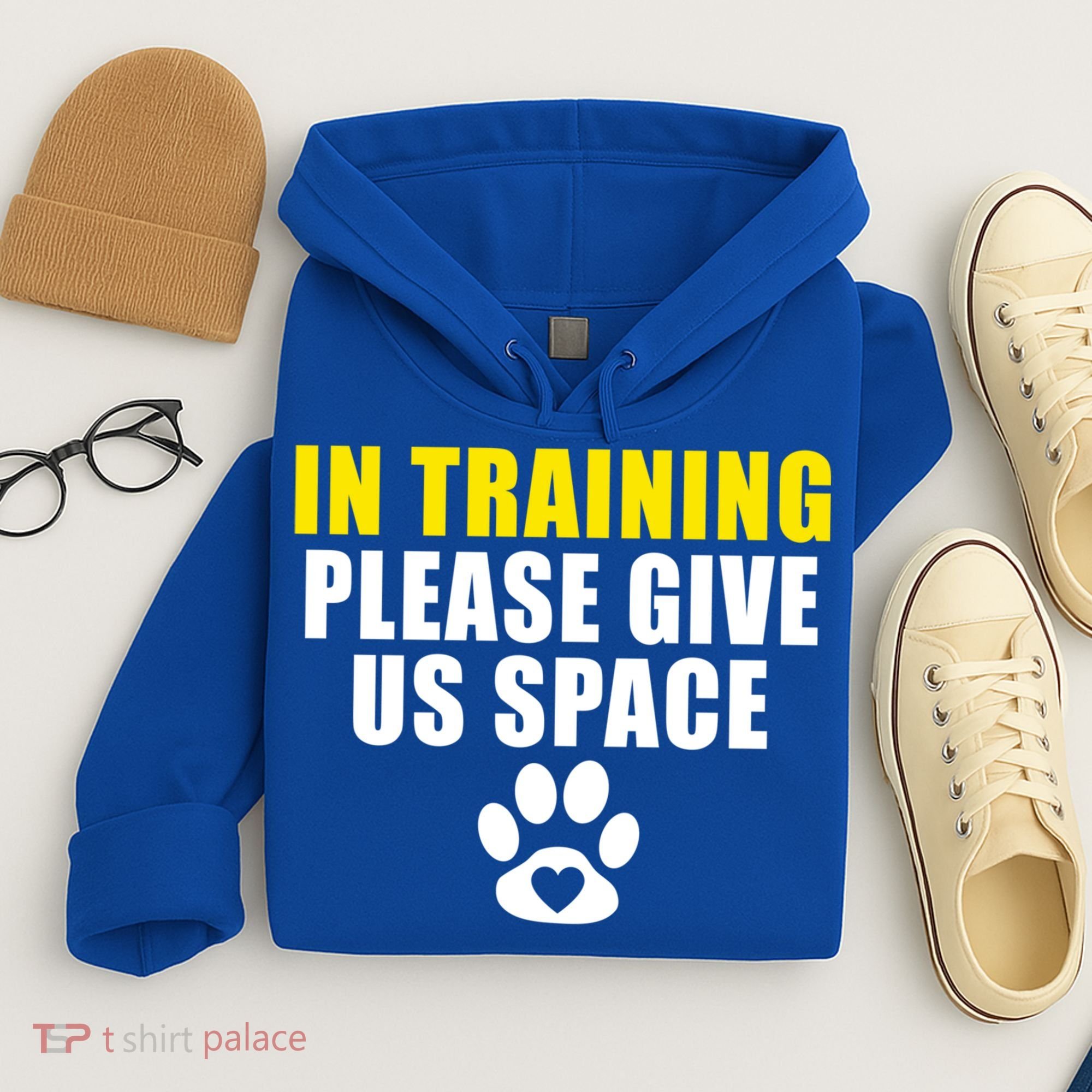 In Training Please Give Us Space Dog Training Dog Trainers Funny Gift Hoodie