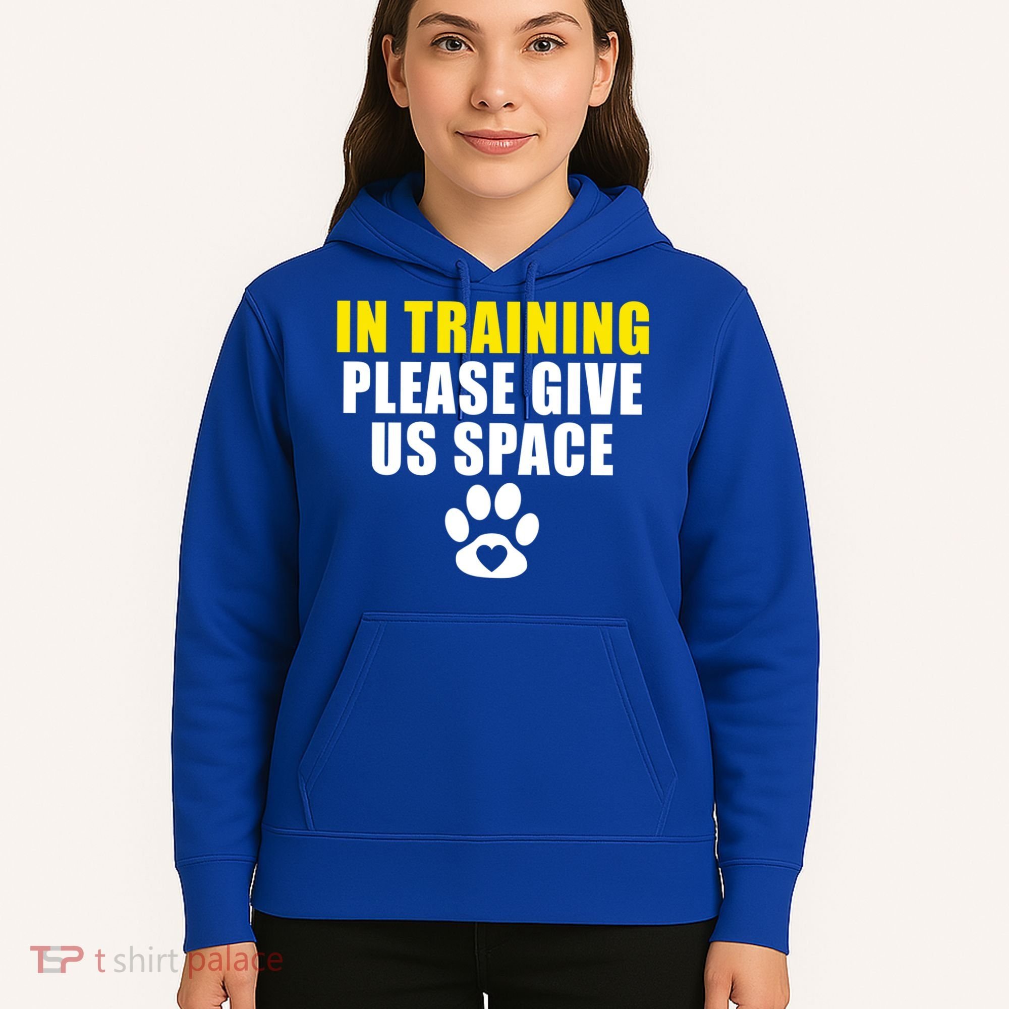 In Training Please Give Us Space Dog Training Dog Trainers Funny Gift Hoodie