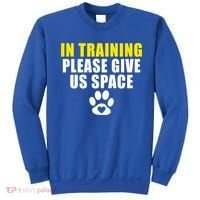 In Training Please Give Us Space Dog Training Dog Trainers Funny Gift Sweatshirt thumb 0