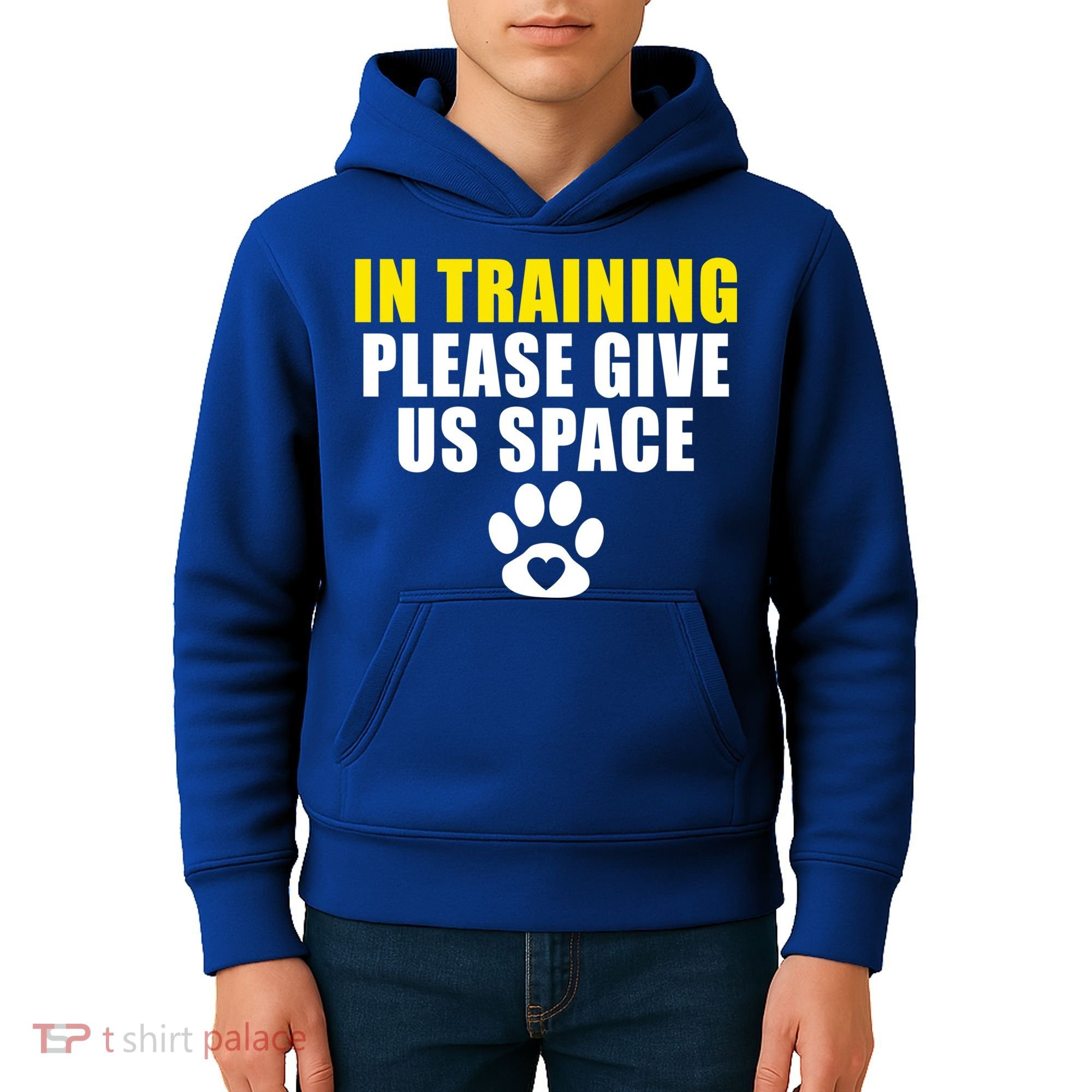In Training Please Give Us Space Dog Training Dog Trainers Funny Gift Kids Hoodie