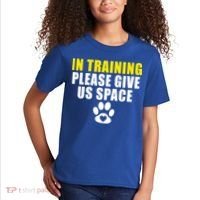 In Training Please Give Us Space Dog Training Dog Trainers Funny Gift Kids T-Shirt thumb 2