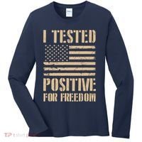 I Tested Positive For Freedom Women's Long Sleeve Shirt thumb 0