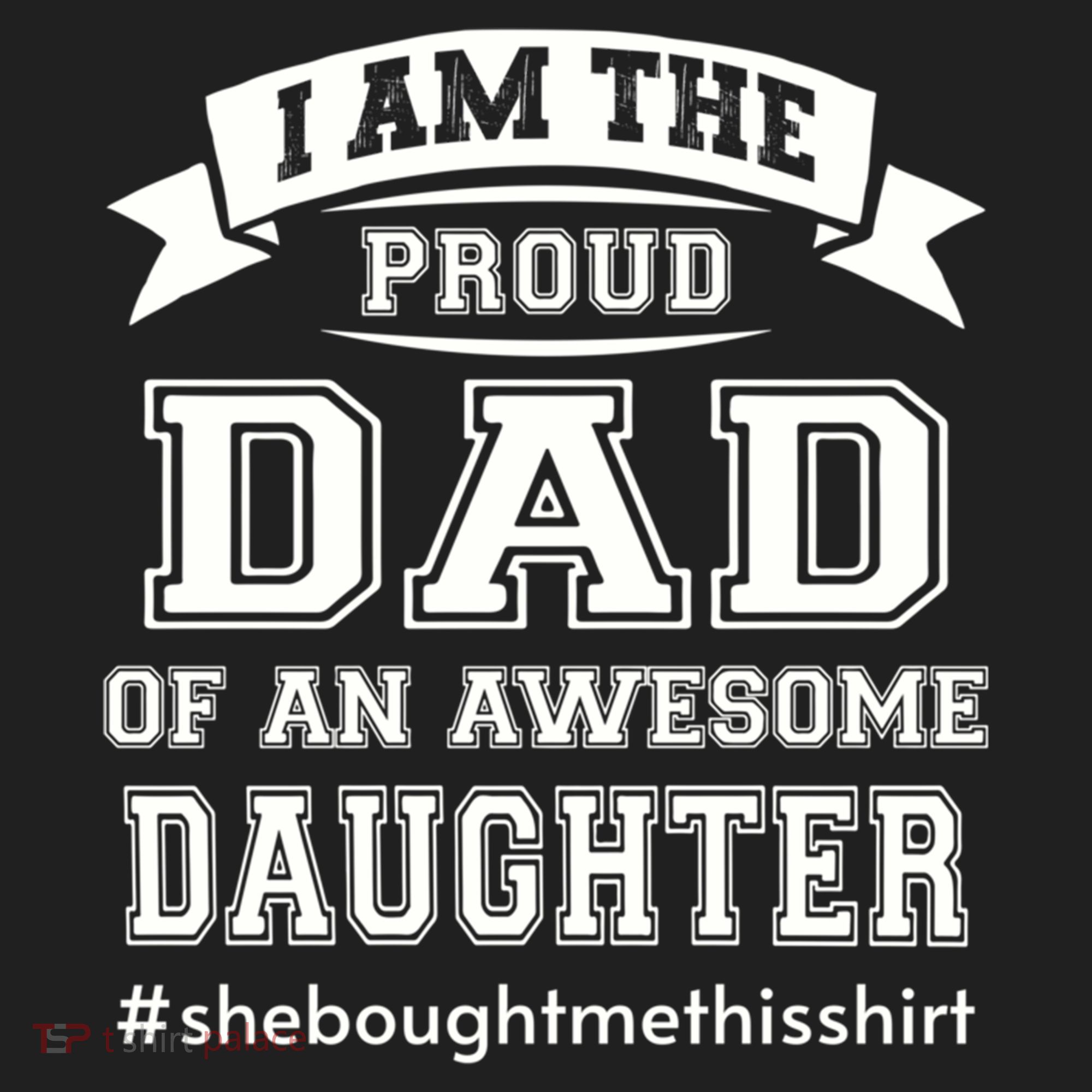 IM The Proud Dad Of An Awesome Daughter Fathers Day Gift Beanie