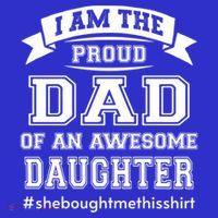 IM The Proud Dad Of An Awesome Daughter Fathers Day Gift Hoodie thumb 2