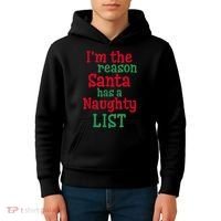 I'm The Reason Santa Has A Naughty List Kids Hoodie thumb 4