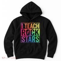 I Teach Rockstars Funny Music Teacher Back To School Hoodie thumb 0