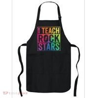 I Teach Rockstars Funny Music Teacher Back To School Apron thumb 0