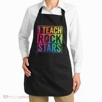I Teach Rockstars Funny Music Teacher Back To School Apron thumb 2