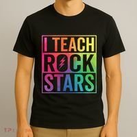 I Teach Rockstars Funny Music Teacher Back To School T-Shirt thumb 3
