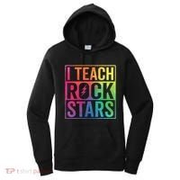 I Teach Rockstars Funny Music Teacher Back To School Women's Hoodie thumb 0