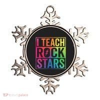 I Teach Rockstars Funny Music Teacher Back To School Ornament thumb 0