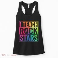 I Teach Rockstars Funny Music Teacher Back To School Women's Tank Top thumb 0