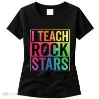 I Teach Rockstars Funny Music Teacher Back To School Women's T-Shirt thumb 0