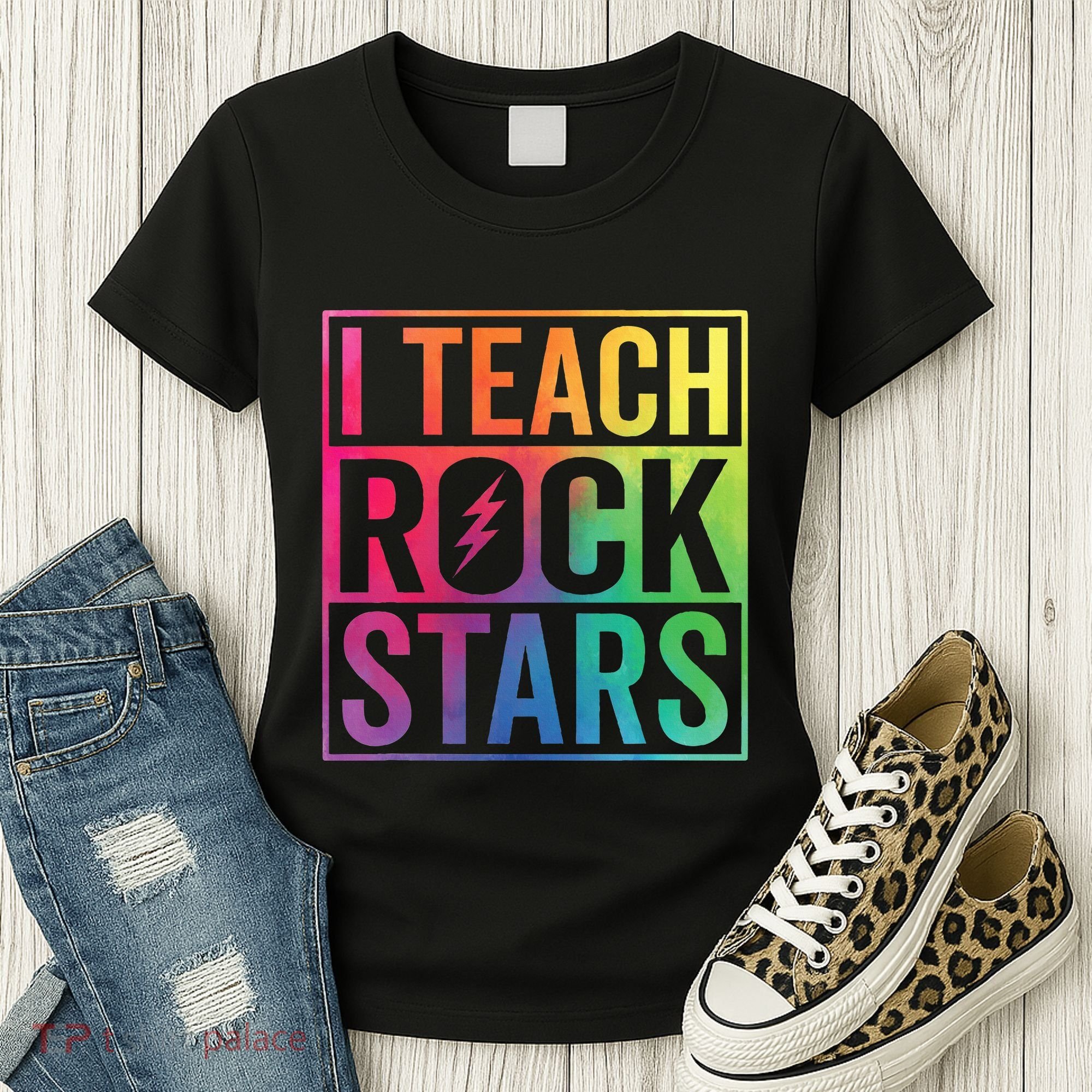 I Teach Rockstars Funny Music Teacher Back To School Women's T-Shirt