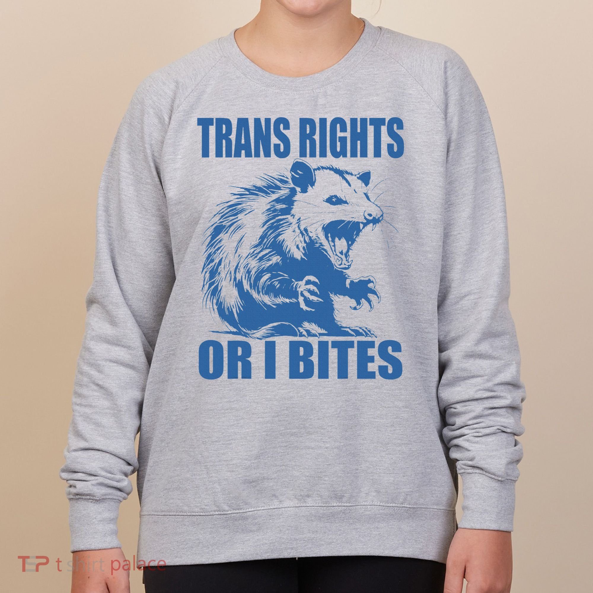 Inclusive Tran Rights Or I Bites Women's Sweatshirt