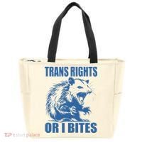 Inclusive Tran Rights Or I Bites Tote Bag thumb 0