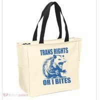 Inclusive Tran Rights Or I Bites Tote Bag thumb 2